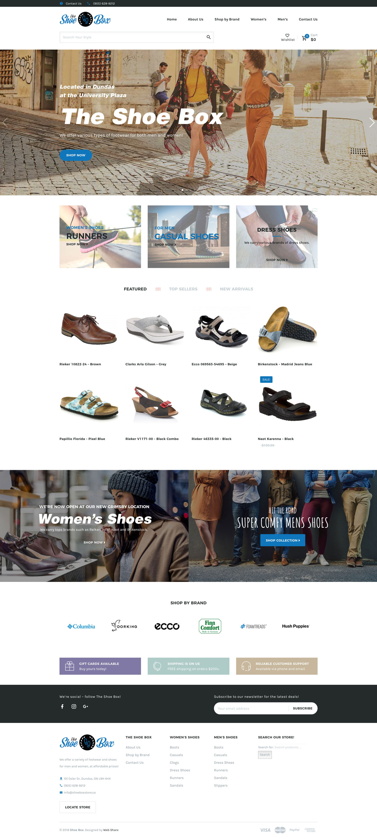 shoestore-web-design