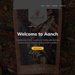 Aanch Restaurant web design screenshot