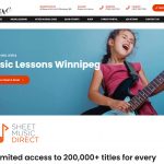 Groove Academy School of Music website design by Web Sharx in Toronto