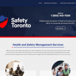 Safety Toronto website design by Web Sharx in Toronto
