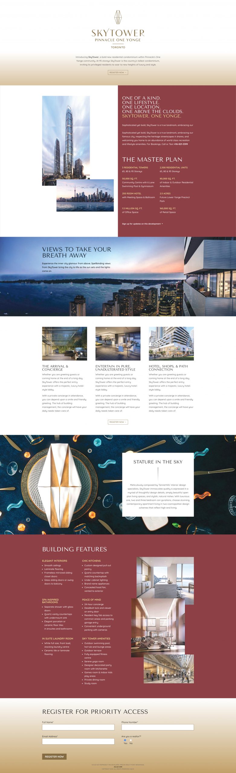 yonge street condo development web design