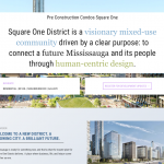 Square One District condos website design by Web Sharx in Toronto