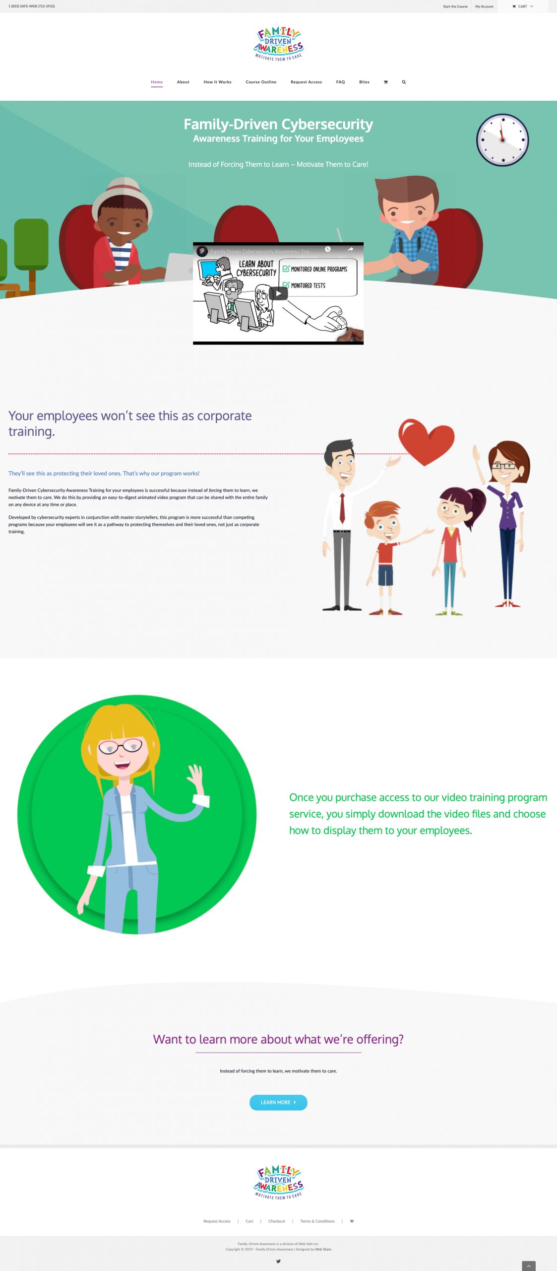 cybersecurity awareness web design