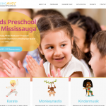 Young Minds Montessori website design by Web Sharx in Toronto