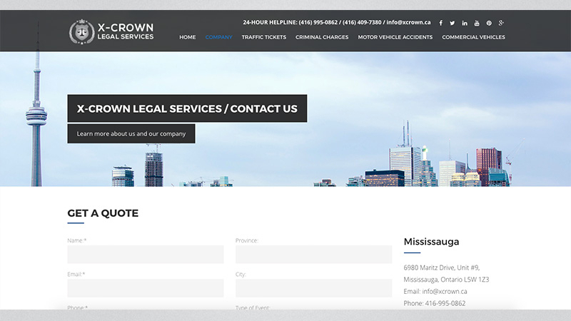X Crown Legal Services - Contact Us
